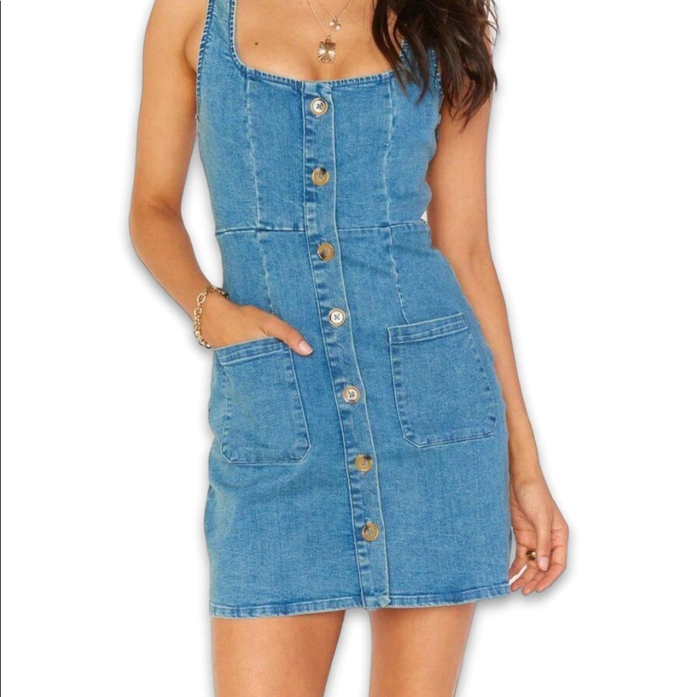 Show Me Your Mumu Denim Dress